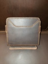 Saddleback Leather Old Logo Dark Coffee Brown Coaster Set