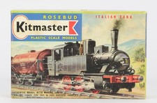 RARE KITMASTER LIKE AIRFIX FS ITALIAN STEAM LOCO COMPLETE UNMADE KIT & TRANSFERS