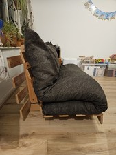 Wooden Base Double Bed Futon