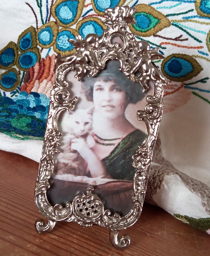 Vintage silver metal ornate - vintage,