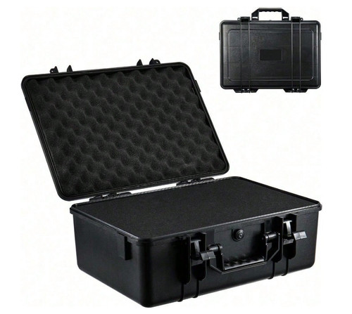 Aluminium flight case lockable - aluminium,