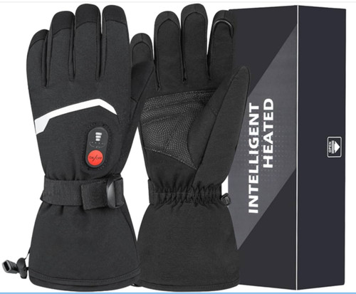 Snow deer heated gloves unisex - snow,