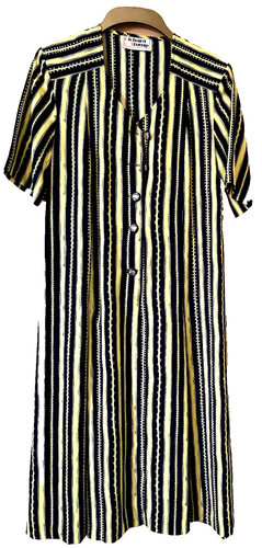 Vintage ladies dress yellow - ladies,