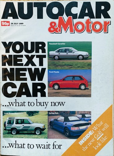 Autocar magazine jul - magazine, 26-jul-89-