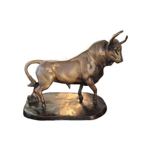 Bronze bull statue antique - antique,