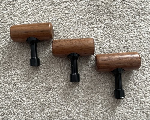 Walnut reel handles - reel,
