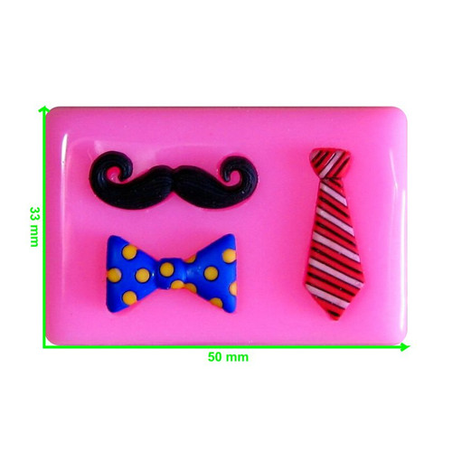 Moustache tie dickie - dickie, bow