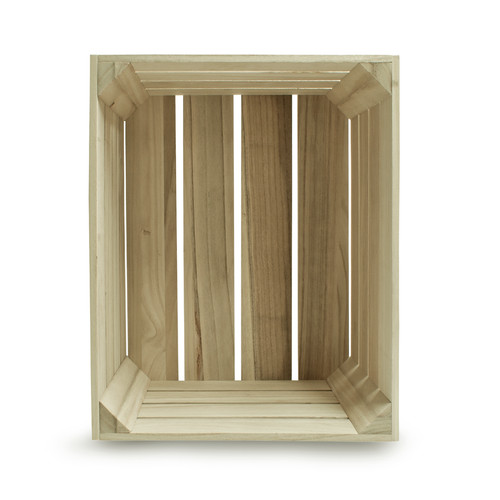 Single wooden crate - wooden,