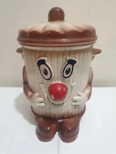 Vintage Quite Rare Dusty Bin Pottery Money Box Ornament Figurine Piggy Bank 
