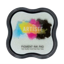 Docrafts Artiste Pigment Ink Pad Stamping Rubber Stamp Card Craft-Clear Emboss