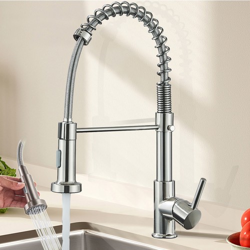 Modern kitchen mixer tap pull - modern,