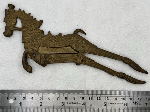 Vintage solid brass nutcracker - vintage,