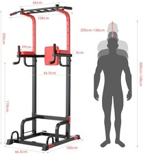 Power Tower Freestanding Pull Up Bar - Home Gym, Pull Ups, Chin Up Body Fitness