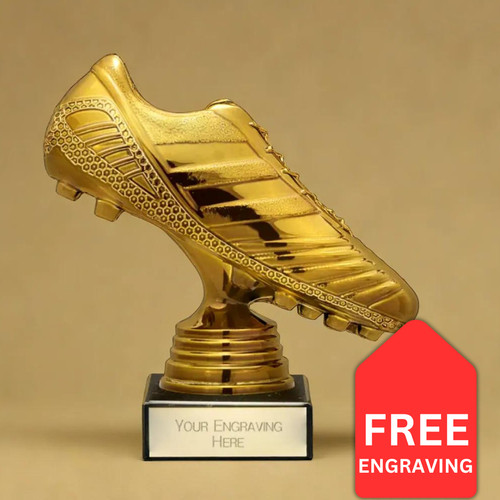 Football boot trophy - gold, with
