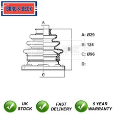 CV Joint Boot Set Front Rear