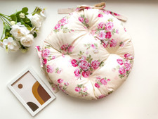 Round Chair Cushion with Ties