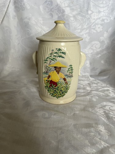 Sylvac tea caddy 3372 with - sylvac, lid