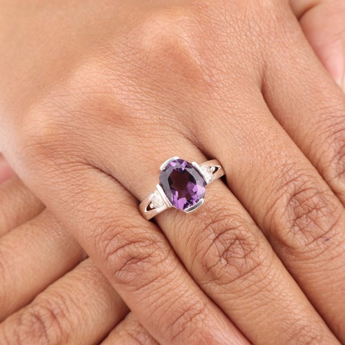 Amethyst gemstone 925 - amethyst, sterling