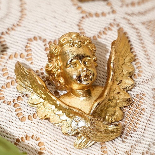 Cherub wall sculpture wing - sculpture,
