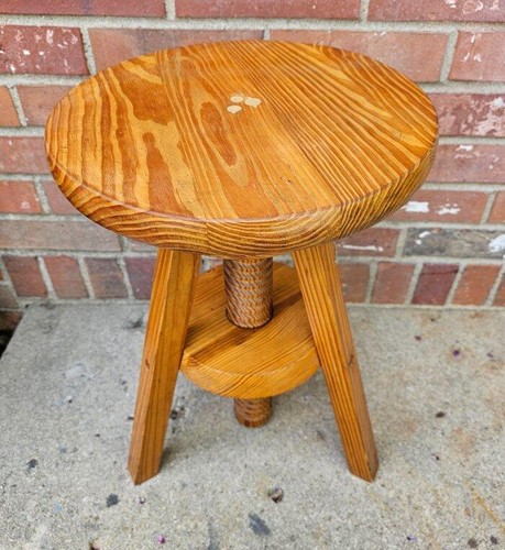 Vintage oak piano - vintage, stool