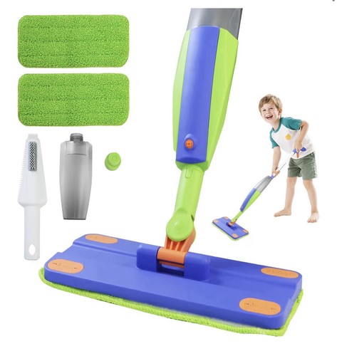 Real working kids - real, mop