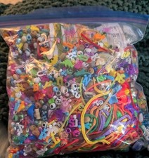 Gallon Bag Lot Kids Craft Beads Alphabet Soup I Spy Jewelry Making Seashells 