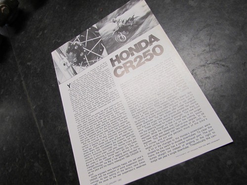 Nos 1980 honda cr250r - nos,
