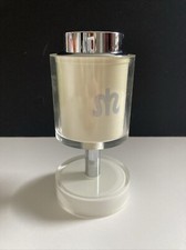 Vintage space age Sarome Japan Chrome + Lucite hopped table lighter, Untested