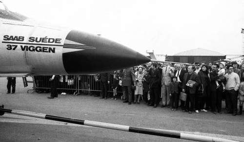 Saab viggen exhibited at - saab, 37