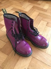 Dr Martens Purple Boots Size 5 Uk Amazing Condition Ladies