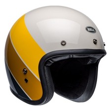 Bell Custom 500 Open-Face Motorcycle Helmet RIFF Sand Yellow