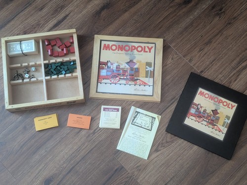 Monopoly deluxe wooden - monopoly,