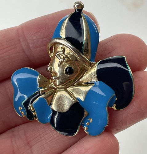 Vintage blue enamel circus - vintage,