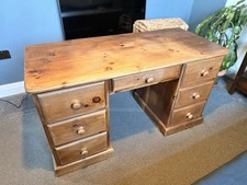 Solid Pine Pedestal Desk 7