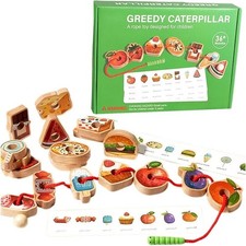 Wooden Greedy Caterpillar Rope