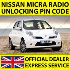 ✅NISSAN MICRA CAR RADIO NAVIGATION UNLOCKING PIN CODE DECODE FAST & RELIABLE✅