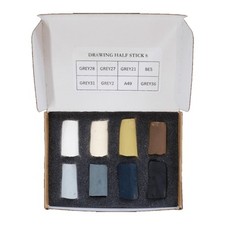Unison Colour Soft Pastels Drawing Half Stick Mini 8 Set
