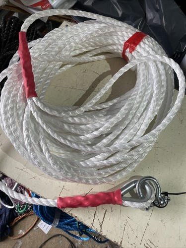 100ft new 10mm rope white - new,