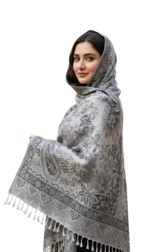 Viscose shawl woven paisley - viscose,
