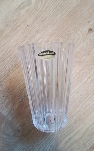 Crystal arques vintage vase - crystal,