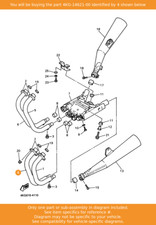 YAMAHA Pipe, Exhaust 2, 4KG-14621-00 OEM XJR1300 XJR1200