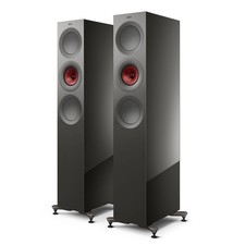 KEF R7 Meta Floorstanding Speakers - Titanium Gloss