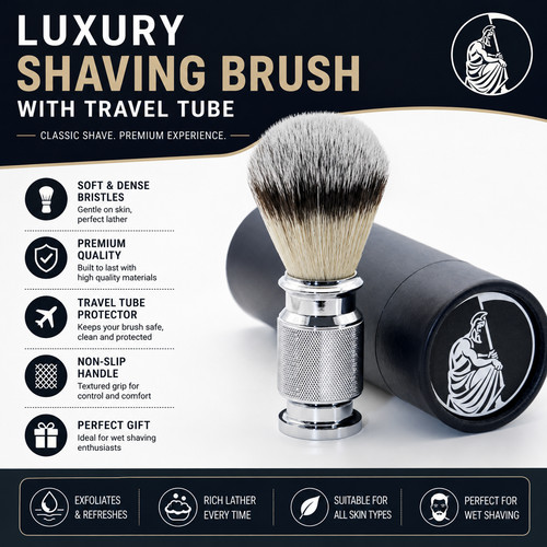 Luxury shaving brush - shaving,