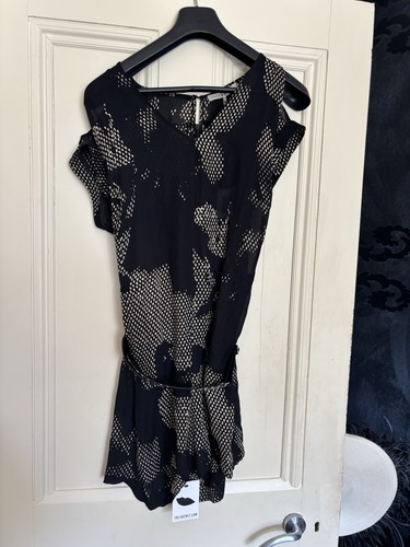 Halston heritage silk playsuit - halston,