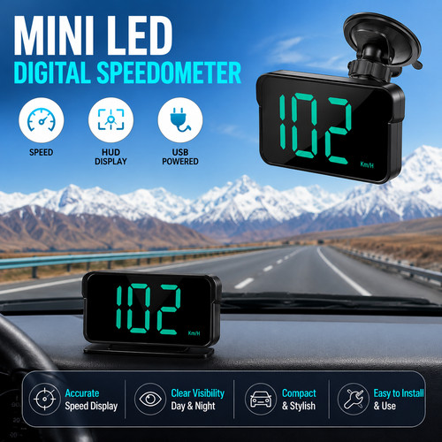 Mini led digital speedometer - digital,