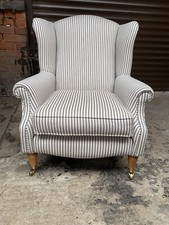 laura ashley armchair  -Southwold Chair - Blue Ticking Stripe