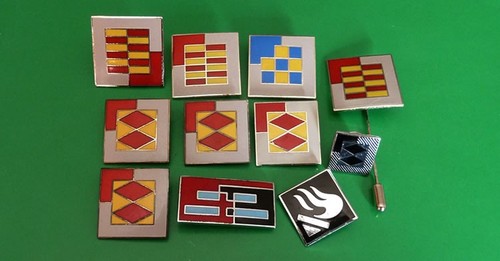 Enamel railway badges - 11,