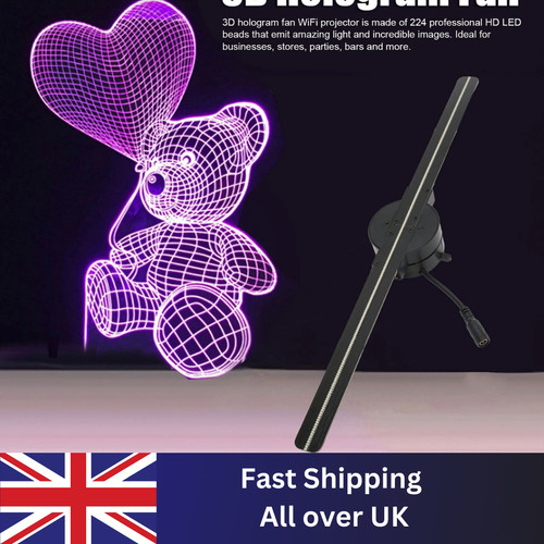 Hologram led fan projector - led,