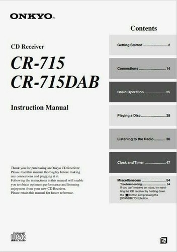 Onkyo 715 dab cd receiver - onkyo,
