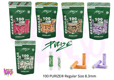 Purize REGULAR bag 100tips Charcoal Active carbon Filters, Rolling Filter